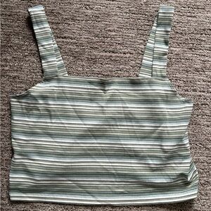 GREEN STRIPED TANKTOP - Size XL
